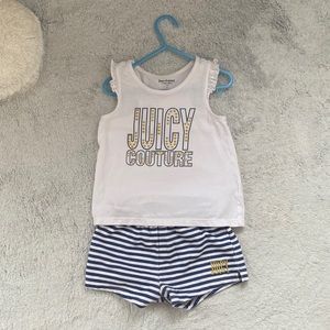 Juicy couture girls top and shorts set 5T